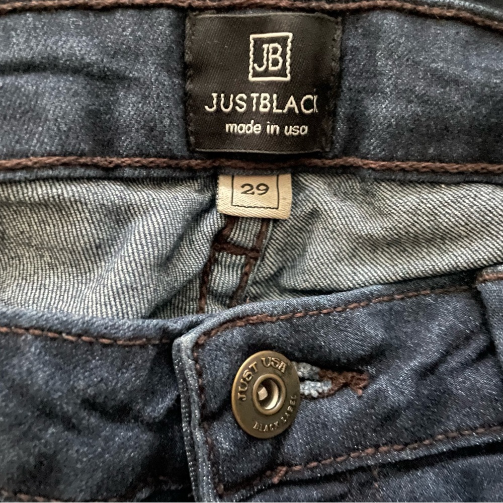 Just Black dark wash skinny jeans